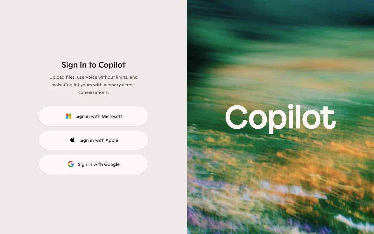 Microsoft Copilot screenshot