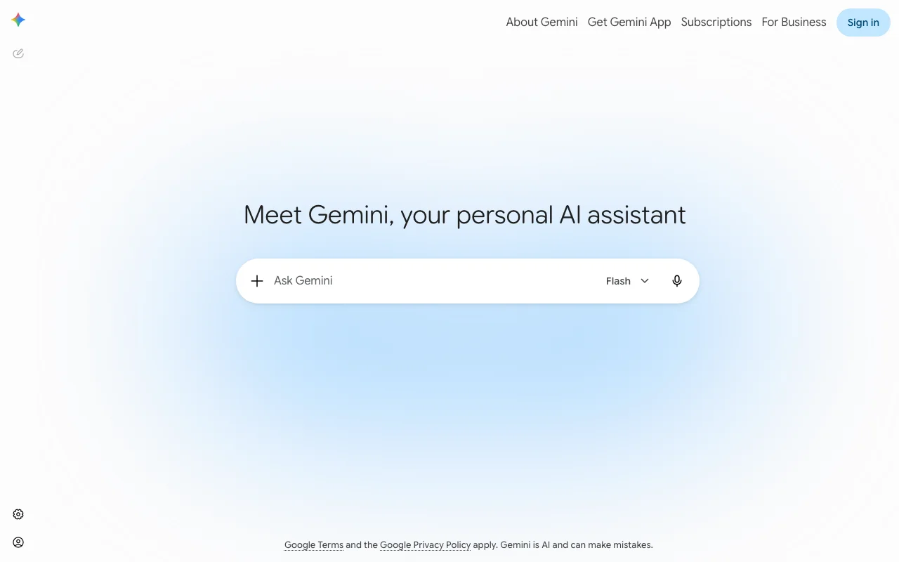 Google Gemini screenshot