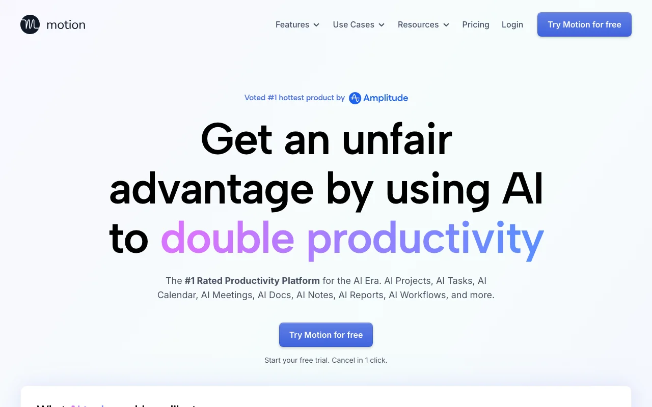 Motion screenshot