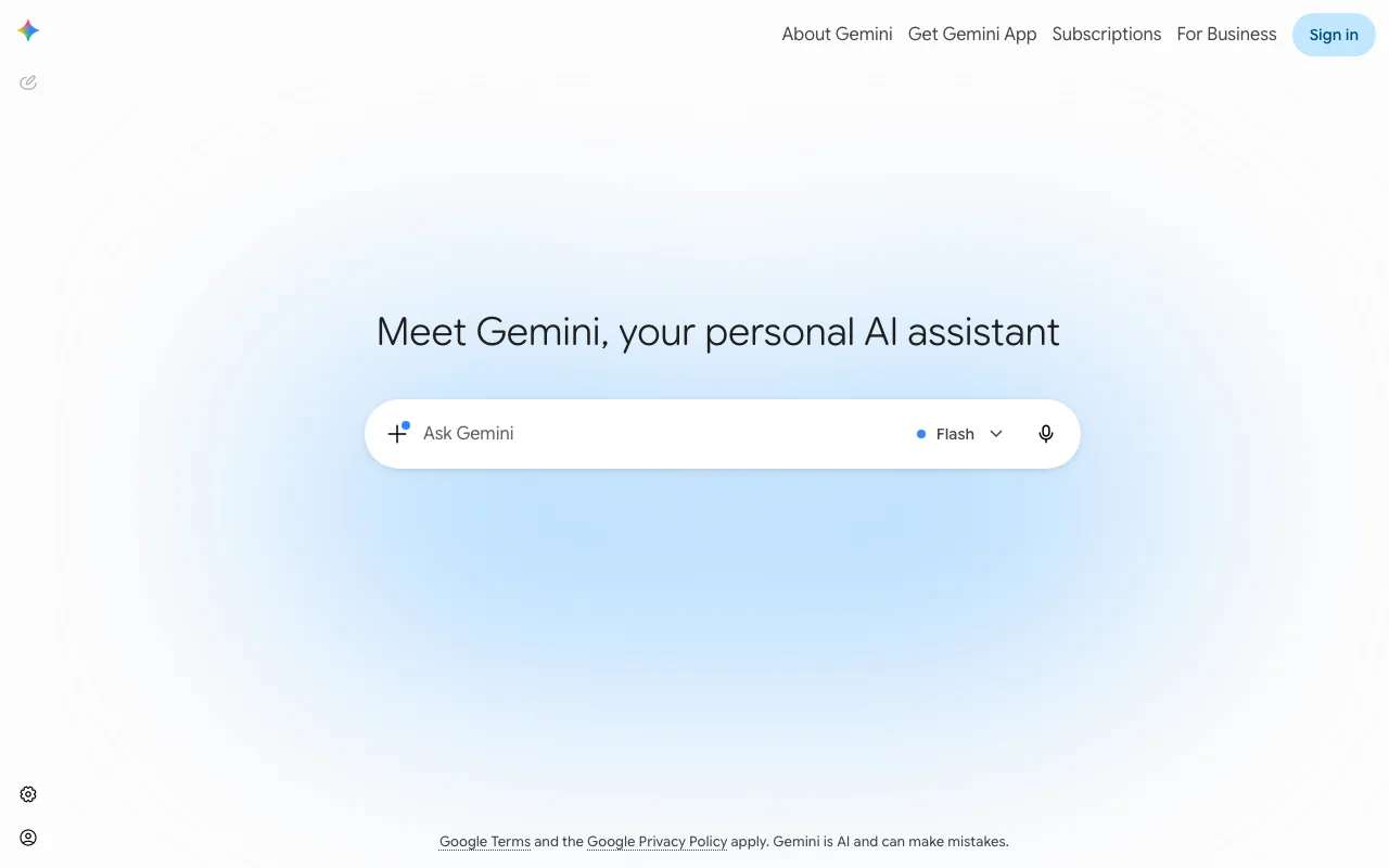 Google Gemini screenshot