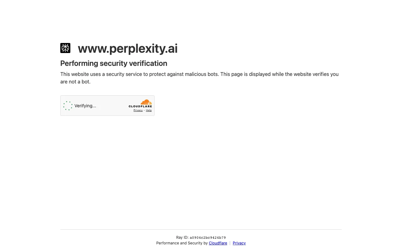 Perplexity screenshot