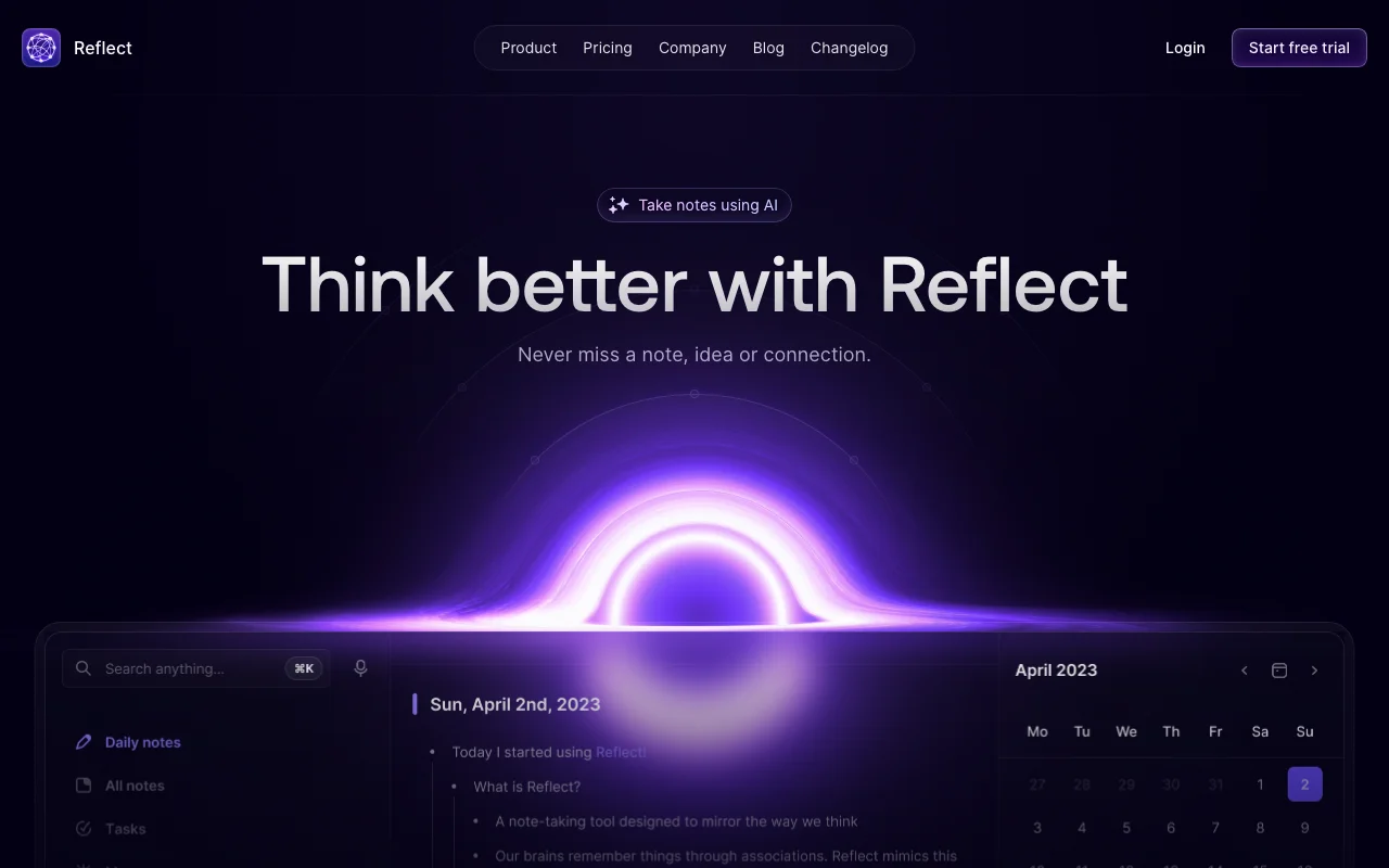 Reflect screenshot