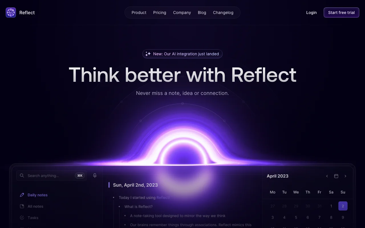 Reflect screenshot